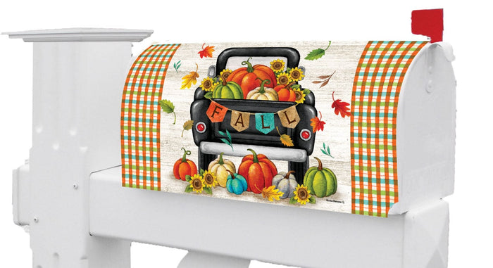 Mailbox Cover - Pumpkin Truck