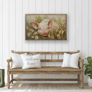 Relaxing Pig Wall Art