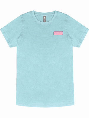 Simply Southern Tee - Sign Washed Aqua