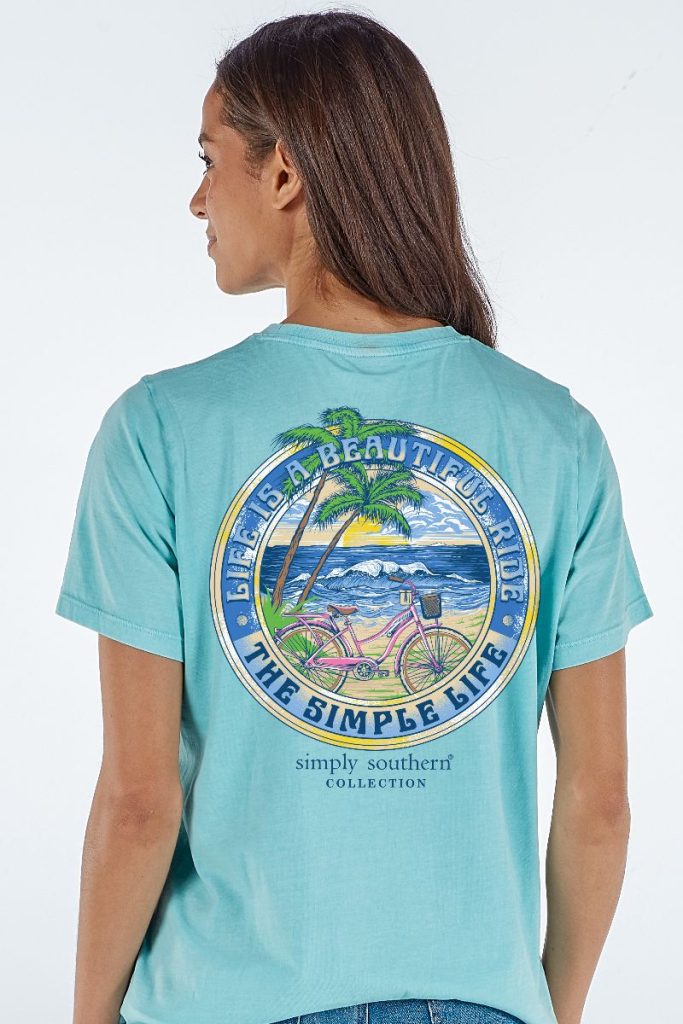 Simply Southern Tee - Simple Aqua