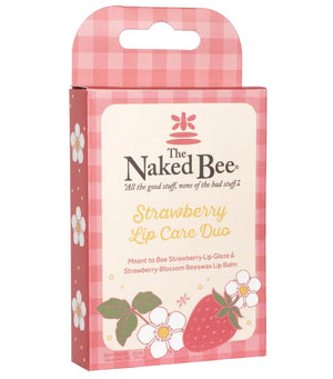 Naked Bee Strawberry Lip Care Duo Gift Set