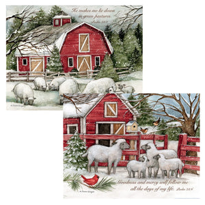 Lang Assorted Boxed Christmas Cards - The Lord is my Shepherd