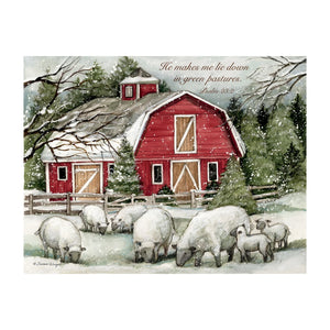 Lang Assorted Boxed Christmas Cards - The Lord is my Shepherd