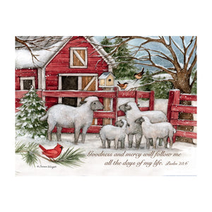 Lang Assorted Boxed Christmas Cards - The Lord is my Shepherd