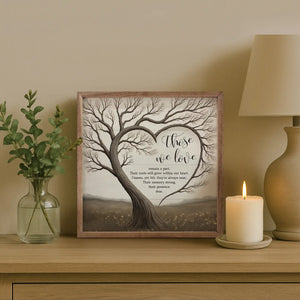 Those We Love Heart Tree Wall Art