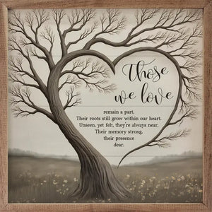 Those We Love Heart Tree Wall Art
