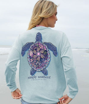 Simply Southern Boxy Pullover - Ocean