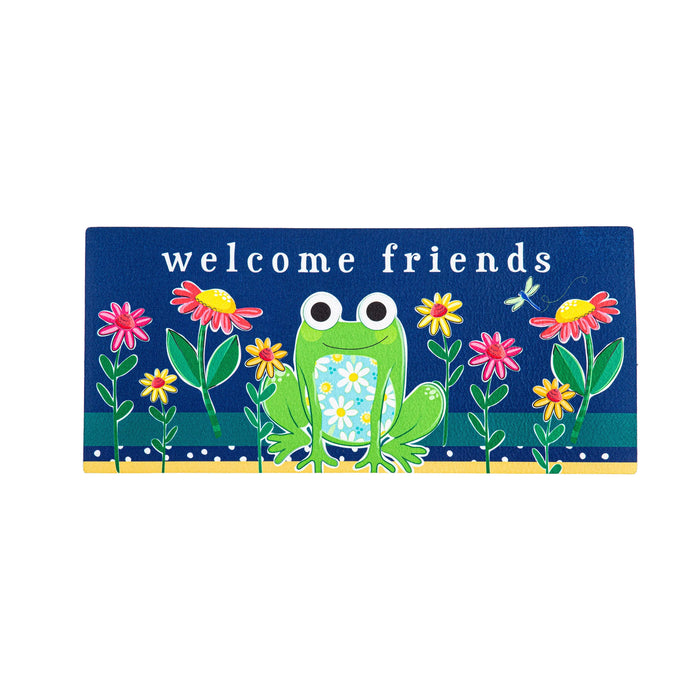 Mat Insert - Welcome Friends Frog