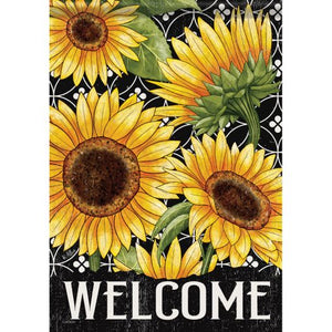 Garden Flag - Welcome Sunflowers