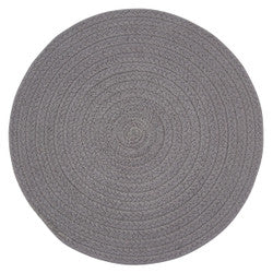 Round Placemat - Essex Charcoal
