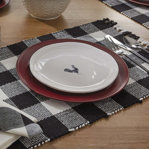 13"x36" Table Runner - Wicklow Black and Cream Check