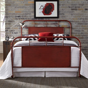 Red - Metal Bed