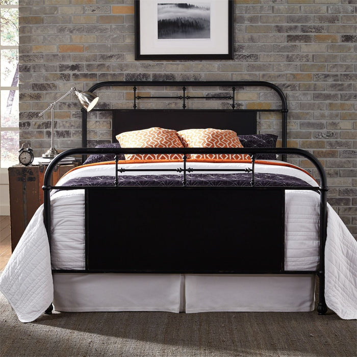 Black - Metal Bed