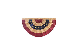 36x18 Tea Stained Patriotic Bunting