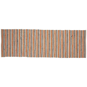 13"x36" Table Runner - Chindi Apricot and Stone