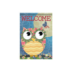Garden Flag - Patterned Owl