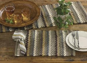 13"x36" Table Runner - Mineral Stripe Chindi