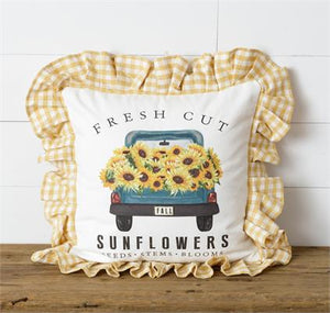 Pillow - Fresh Cut Sunflowers