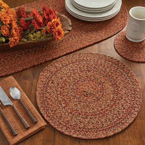 Round Braided Placemat - Allspice