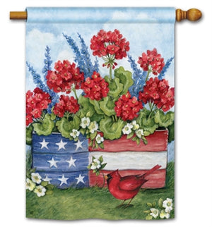 Standard Flag - Patriotic Planter Box