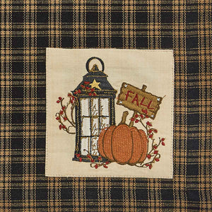 Dishtowel - Lantern and Pumpkins