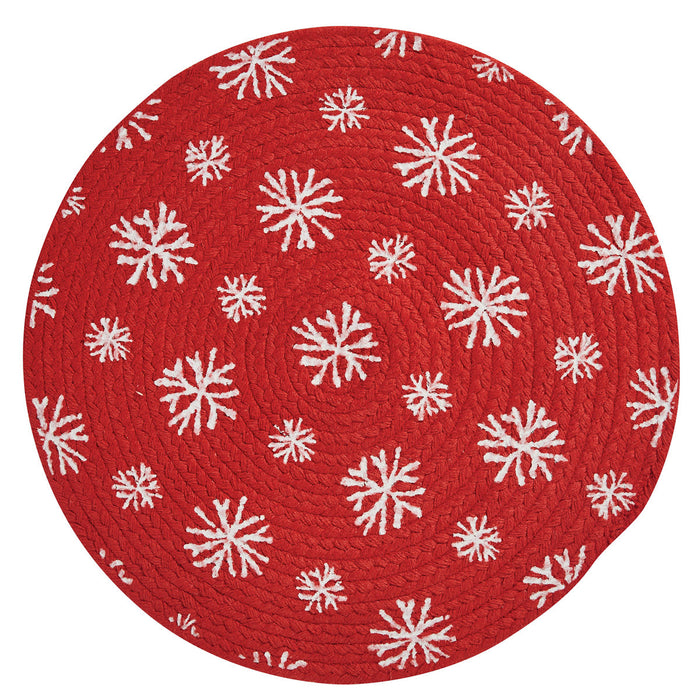 Round Placemat - Snowflake