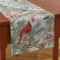 54" Table Runner - Cardinals Appear