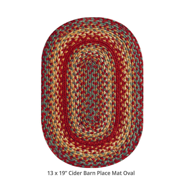 Braided Placemat HS 13x19 Oval - Cider Barn