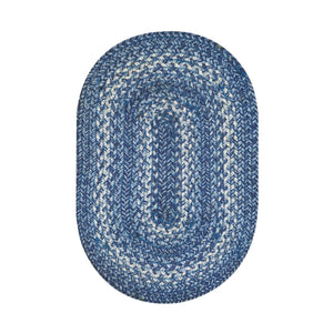 Braided Placemat HS 13x19 Oval - Denim
