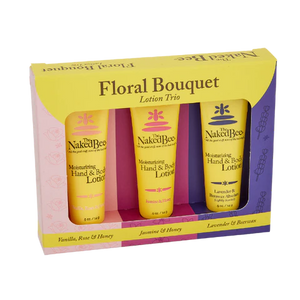 Naked Bee Floral Bouquet Lotion Trio
