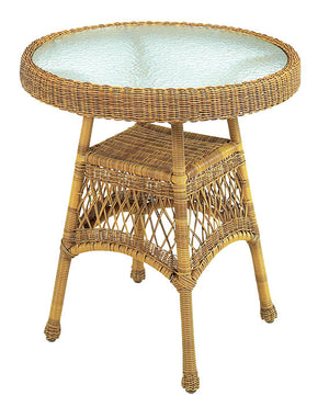 Wicker Bistro Table - Antique