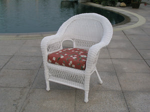 Wicker Chair - White