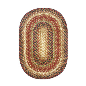 Braided Rug HS 27x45 Oval - Gingerbread
