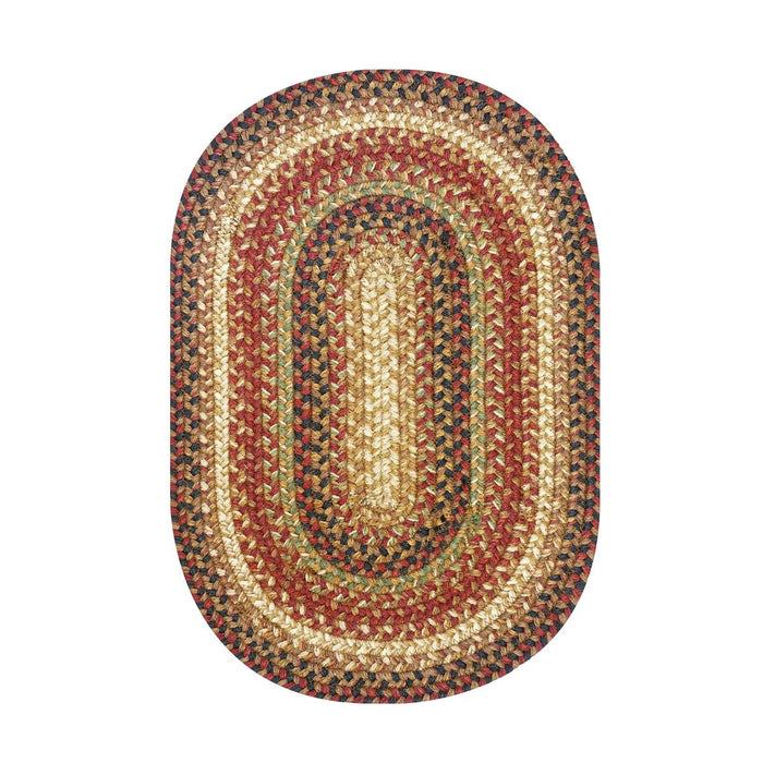 Braided Rug HS 4x6 Oval - Gingerbread