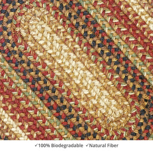 Braided Rug HS 4x6 Oval - Gingerbread