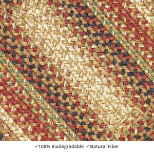 Braided Rug HS 27x45 Rectangle - Gingerbread