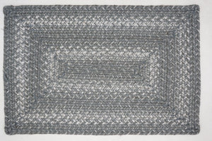 Braided Placemat HS 13x19 Rectangle - Grey Cloud