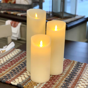 Moving Flameless Wax Candles - Set of 3