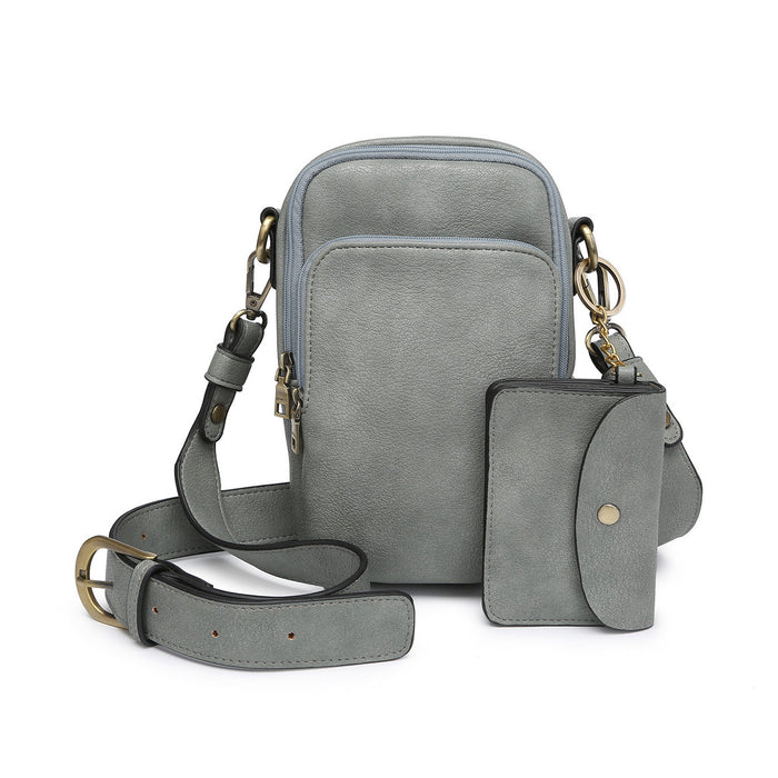 Parker Crossbody with Pouch - Grey