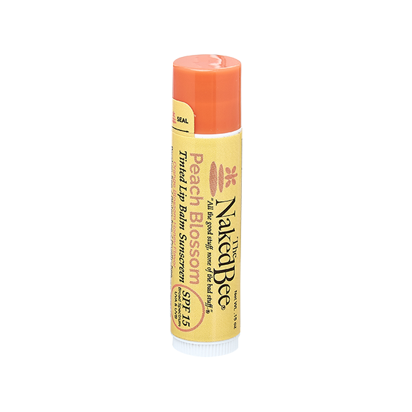 Naked Bee SPF 15 Tinted Lip Balm-Peach Blossom