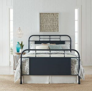 White - Metal Bed