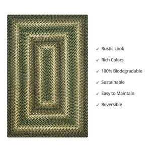 Braided Rug HS 5x8 Rectangle - Pinecone