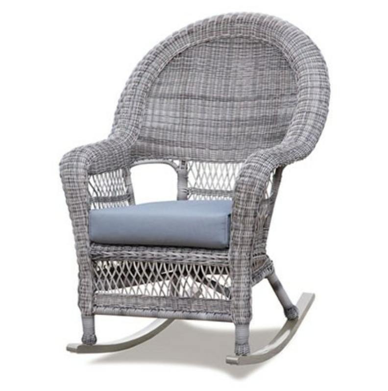 Wicker High Back Rocker Fieldstone