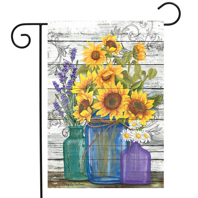 Garden Flag - Rustic Sunflowers