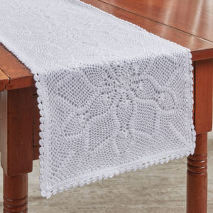 13"x36" Table Runner - Kadia Crochet Lace