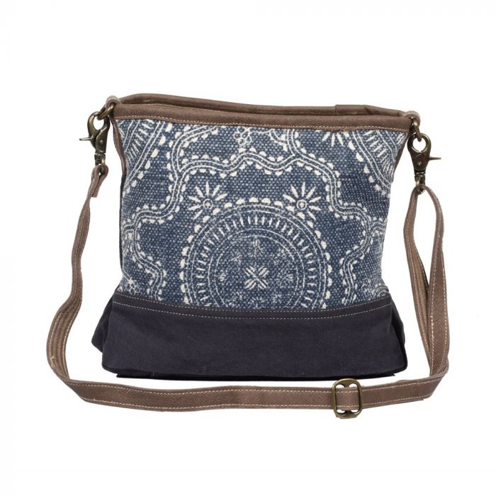 Myra Shoulder Bag - Navy Kilim