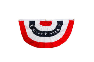 48x24 Embroidered American Bunting
